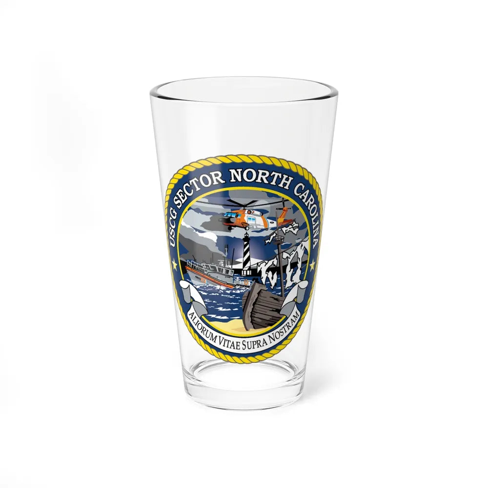 USCG Secctor North Carolina (U.S. Coast Guard) Pint Glass 16oz-16oz-Go Mug Yourself