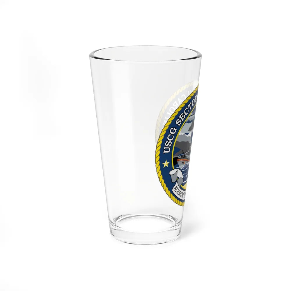 USCG Secctor North Carolina (U.S. Coast Guard) Pint Glass 16oz-Go Mug Yourself