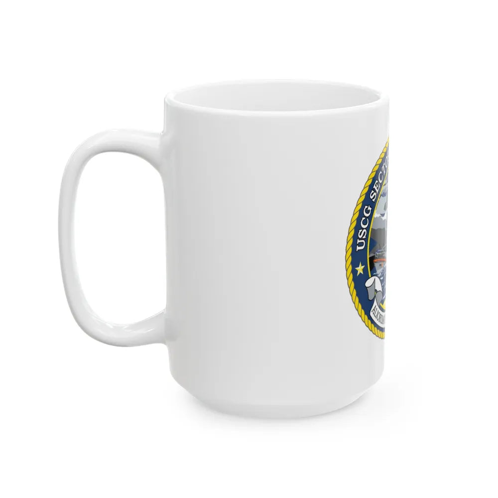 USCG Secctor North Carolina (U.S. Coast Guard) White Coffee Mug-Go Mug Yourself