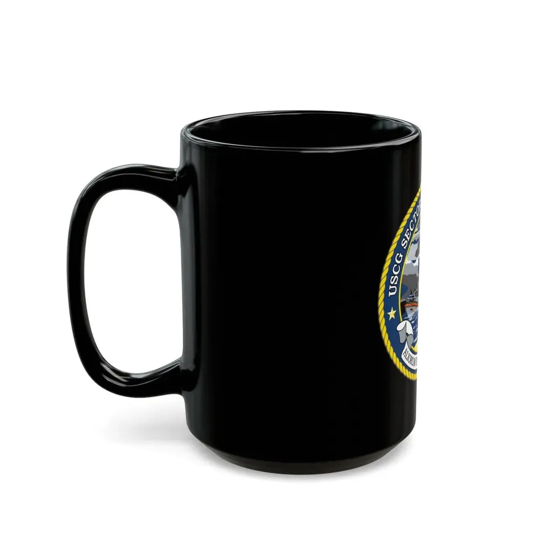 USCG Secctor North Carolina (U.S. Coast Guard) Black Coffee Mug - Go Mug Yourself