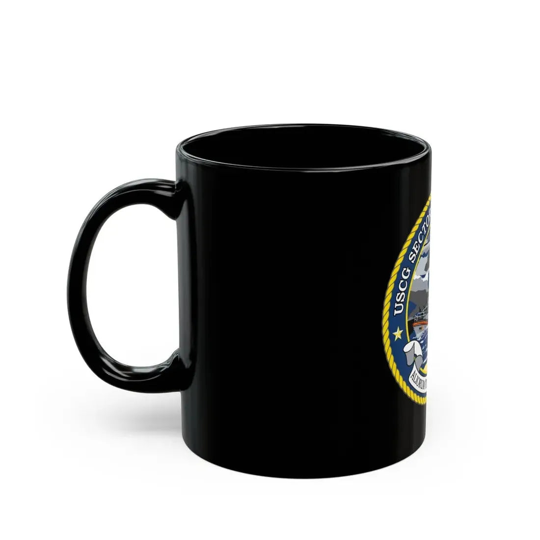 USCG Secctor North Carolina (U.S. Coast Guard) Black Coffee Mug - Go Mug Yourself
