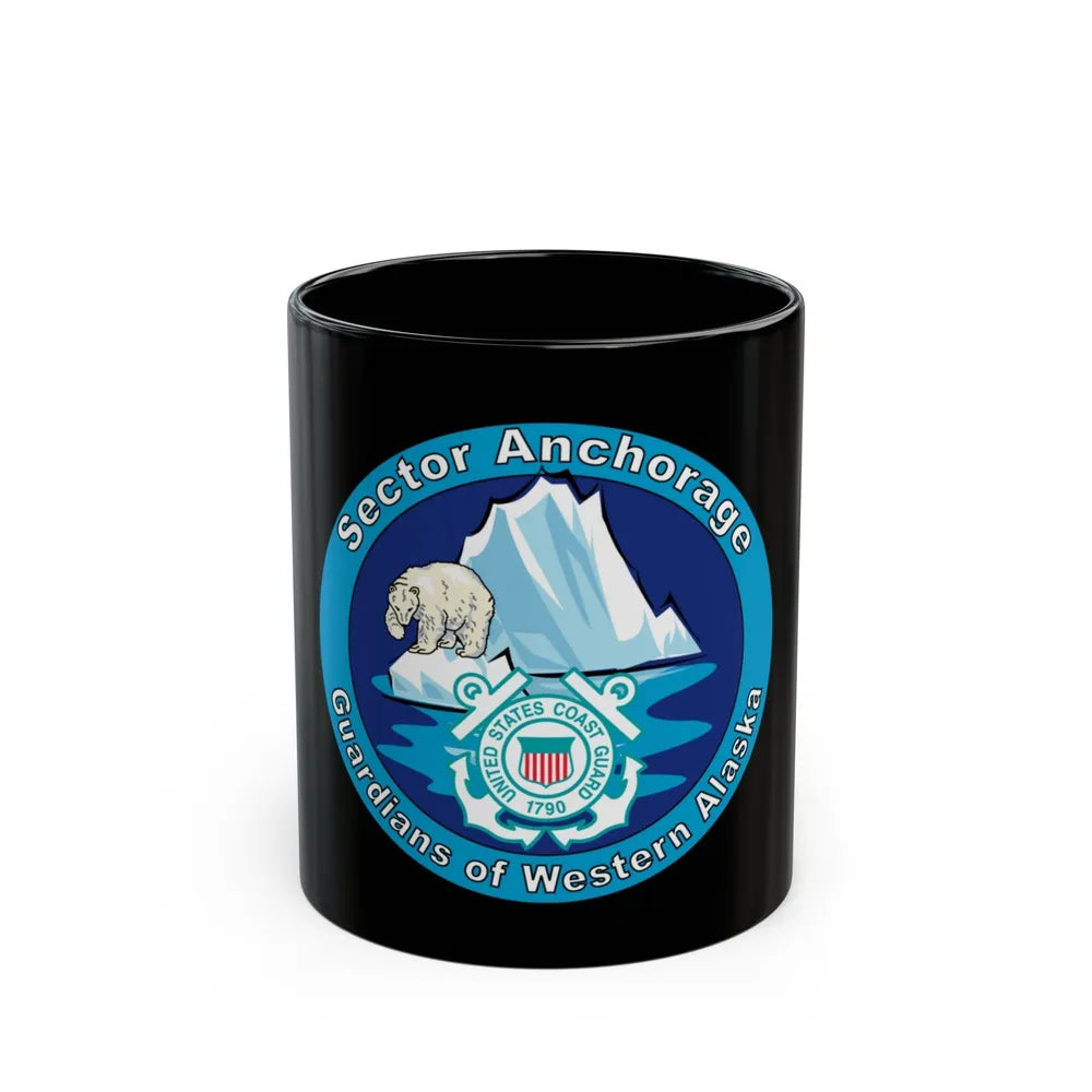 USCG Sector Anchorage (U.S. Coast Guard) Black Coffee Mug-11oz-Go Mug Yourself