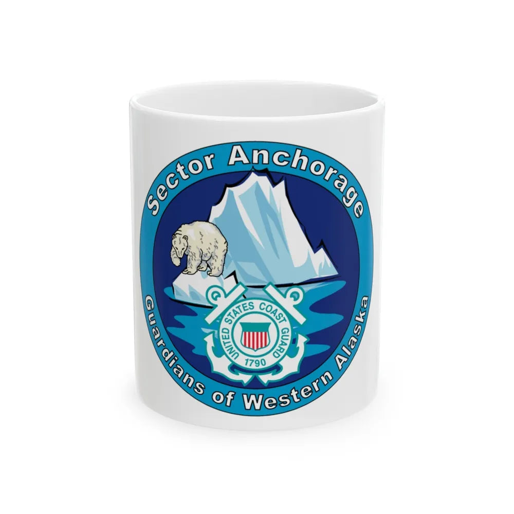 USCG Sector Anchorage (U.S. Coast Guard) White Coffee Mug-11oz-Go Mug Yourself