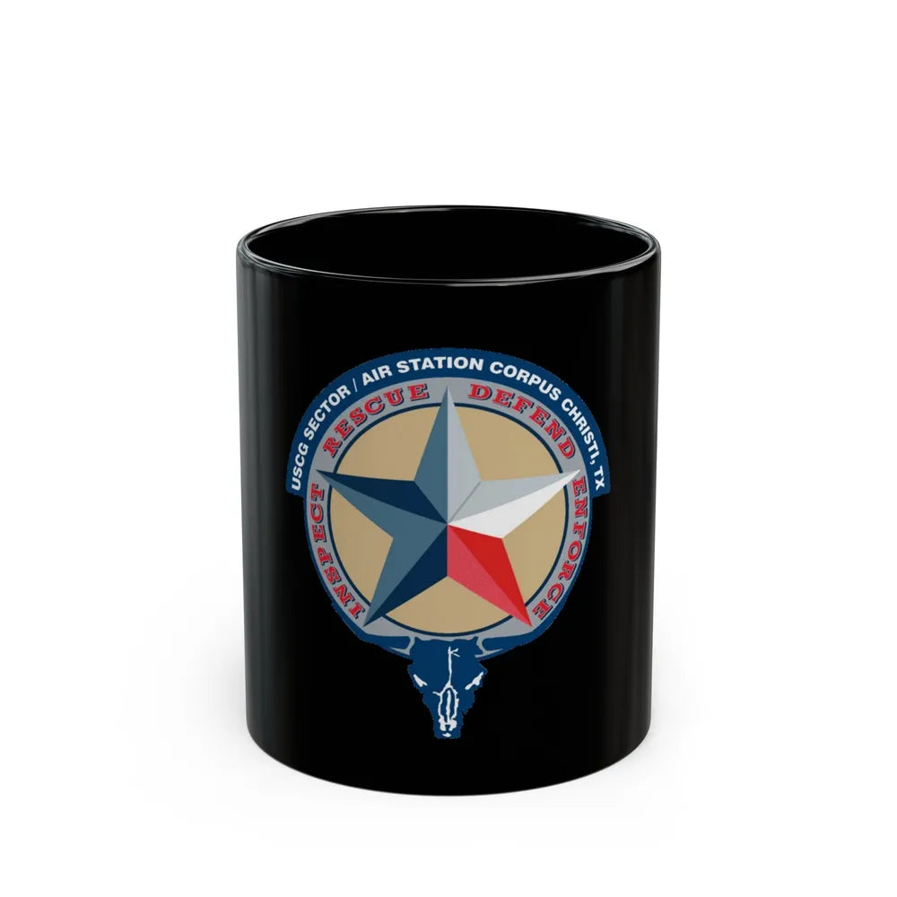 USCG Sector AS Corpus ChristiTX (U.S. Coast Guard) Black Coffee Mug-11oz-Go Mug Yourself