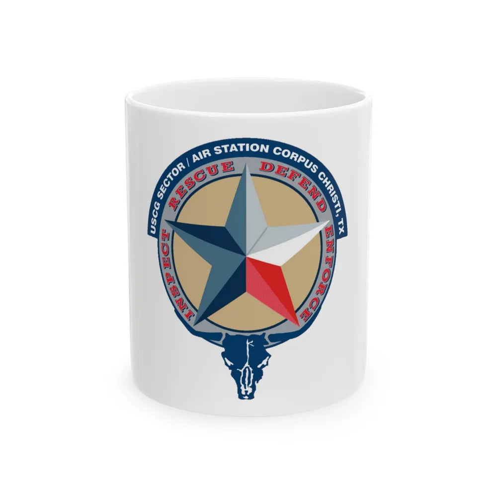 USCG Sector AS Corpus ChristiTX (U.S. Coast Guard) White Coffee Mug-11oz-Go Mug Yourself