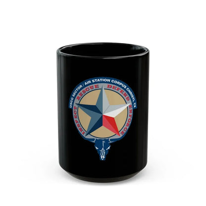 USCG Sector AS Corpus ChristiTX (U.S. Coast Guard) Black Coffee Mug 15oz - Go Mug Yourself