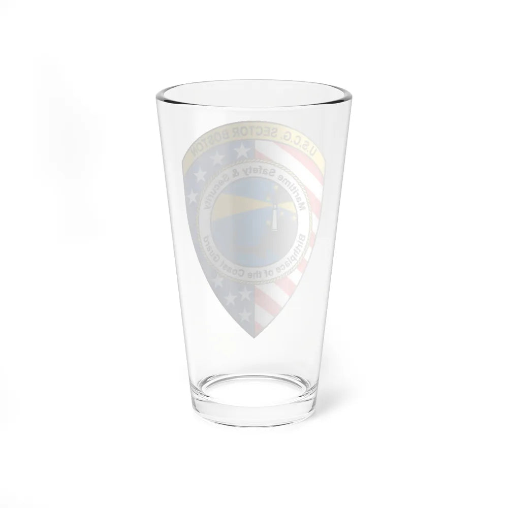 USCG Sector Boston (U.S. Coast Guard) Pint Glass 16oz-Go Mug Yourself