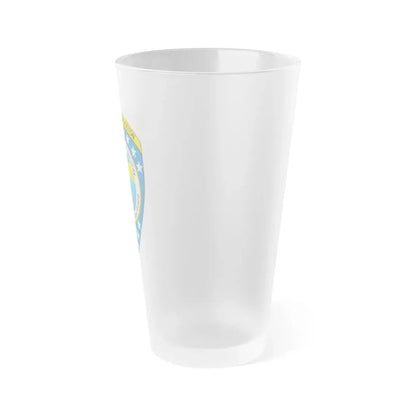 USCG Sector Boston (U.S. Coast Guard) Frosted Pint Glass 16oz - Go Mug Yourself