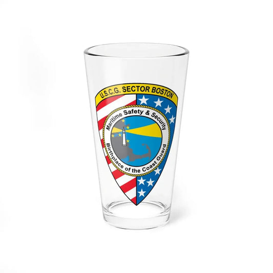 USCG Sector Boston (U.S. Coast Guard) Pint Glass 16oz 16oz - Go Mug Yourself
