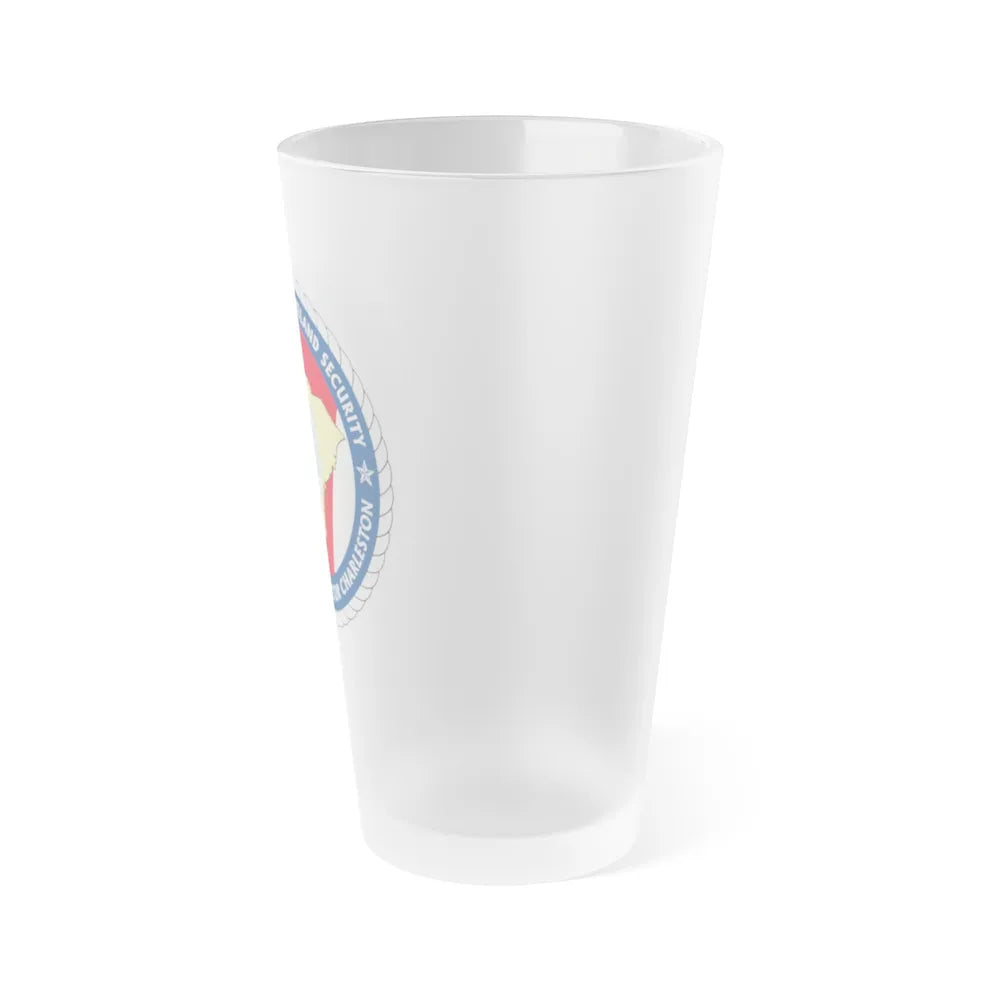 USCG Sector Charleston DHS (U.S. Coast Guard) Frosted Pint Glass 16oz-Go Mug Yourself