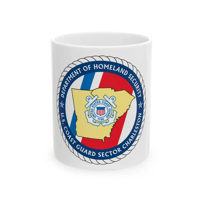 USCG Sector Charleston DHS (U.S. Coast Guard) White Coffee Mug-11oz-Go Mug Yourself