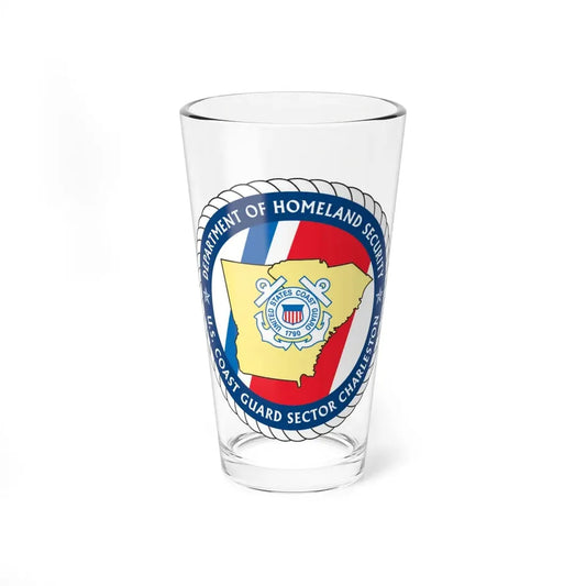USCG Sector Charleston   DHS (U.S. Coast Guard) Pint Glass 16oz 16oz - Go Mug Yourself
