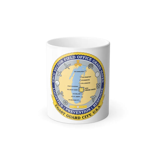 USCG Sector Field Office Grand Haven (U.S. Coast Guard) Color Changing Mug 11oz-11oz-Go Mug Yourself