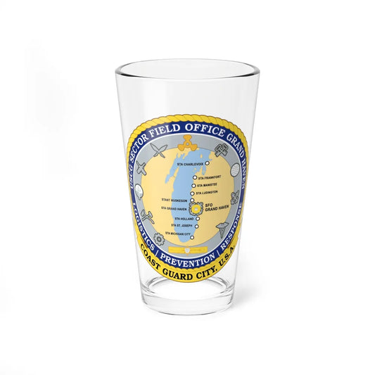 USCG Sector Field Office Grand Haven (U.S. Coast Guard) Pint Glass 16oz-16oz-Go Mug Yourself