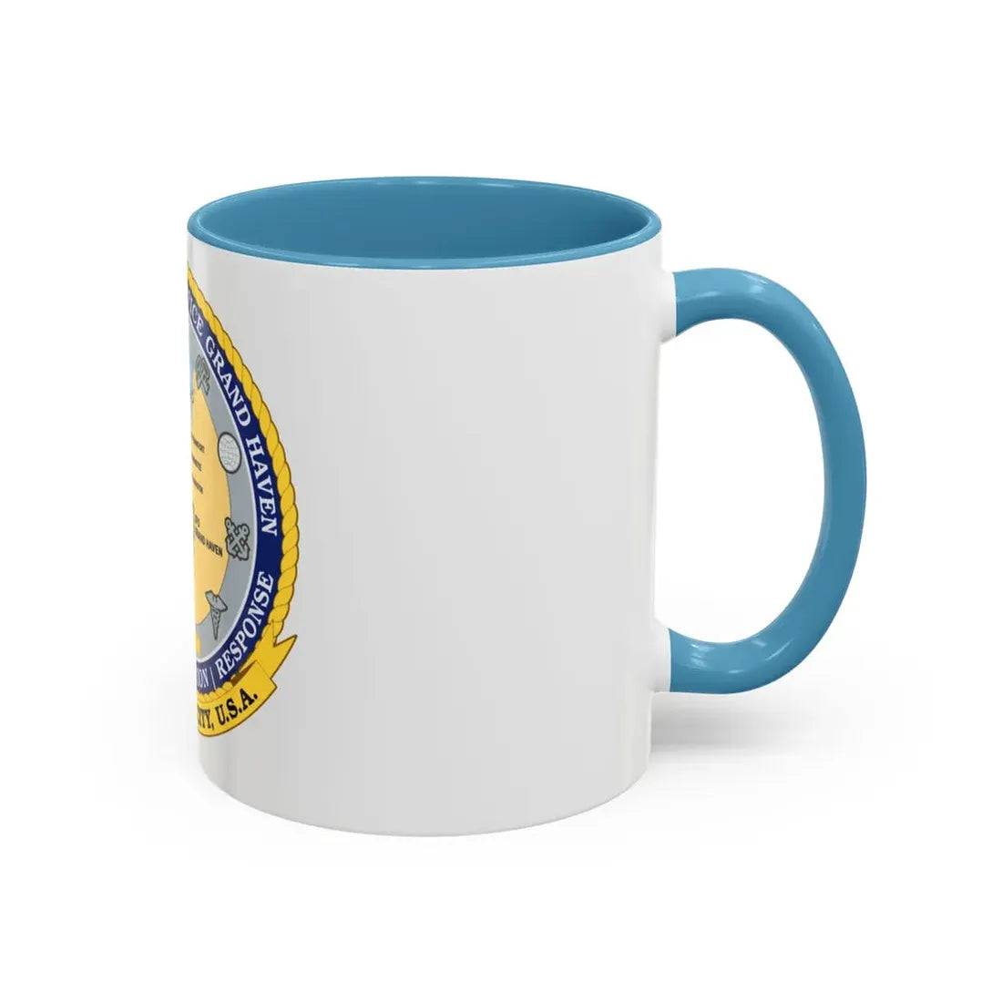 USCG Sector Field Office Grand Haven (U.S. Coast Guard) Accent Coffee Mug - Go Mug Yourself