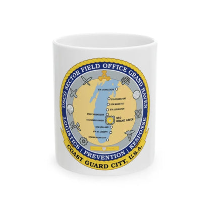 USCG Sector Field Office Grand Haven (U.S. Coast Guard) White Coffee Mug 11oz - Go Mug Yourself
