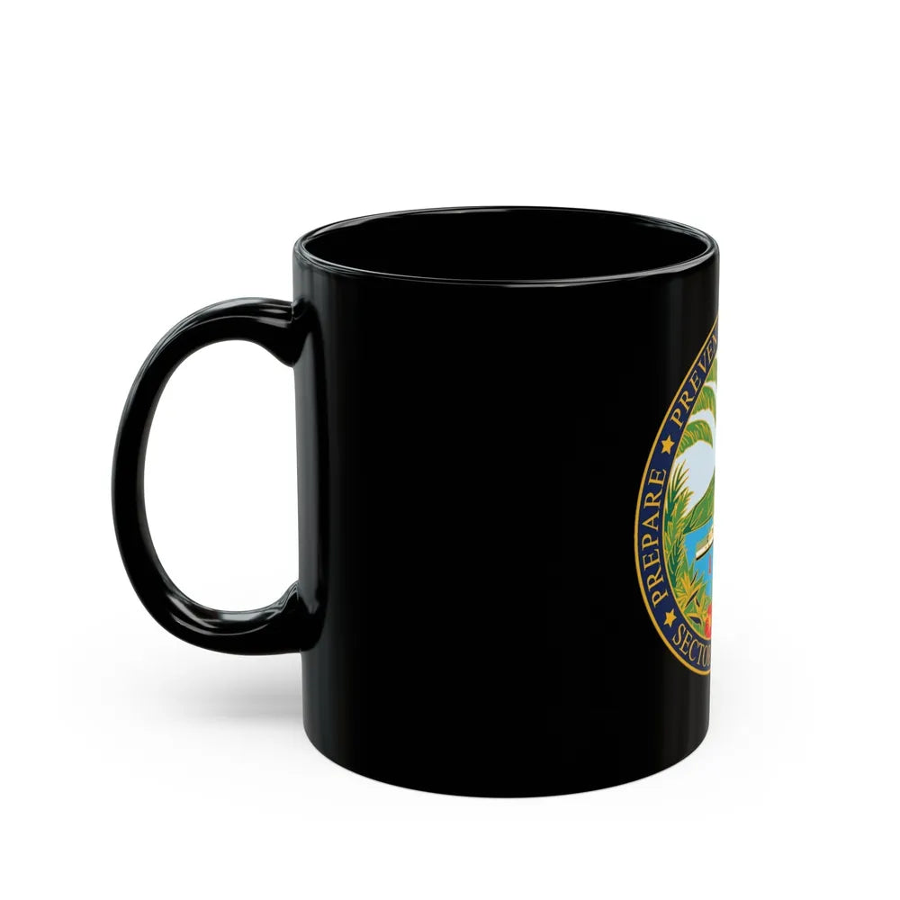 USCG Sector Honolulu (U.S. Coast Guard) Black Coffee Mug-Go Mug Yourself