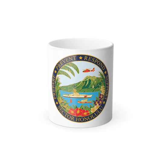 USCG Sector Honolulu (U.S. Coast Guard) Color Changing Mug 11oz-11oz-Go Mug Yourself