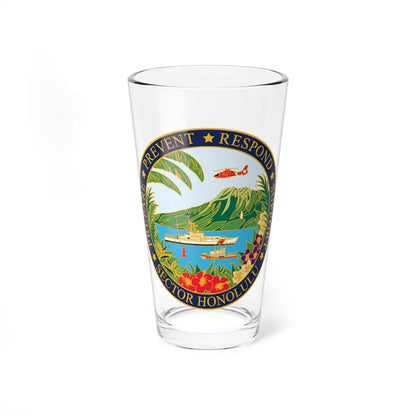 USCG Sector Honolulu (U.S. Coast Guard) Pint Glass 16oz-16oz-Go Mug Yourself