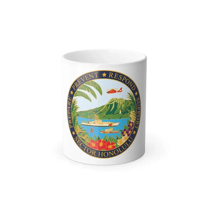 USCG Sector Honolulu (U.S. Coast Guard) Color Changing Coffee Mug 11oz - Go Mug Yourself