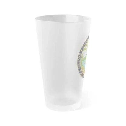 USCG Sector Honolulu (U.S. Coast Guard) Frosted Pint Glass 16oz - Go Mug Yourself