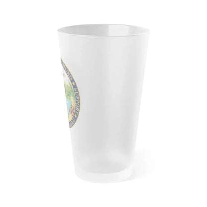 USCG Sector Honolulu (U.S. Coast Guard) Frosted Pint Glass 16oz - Go Mug Yourself