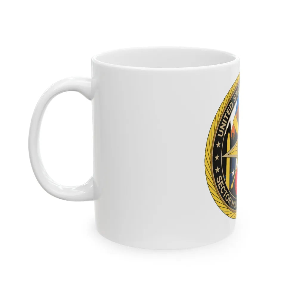 USCG Sector Houston Galveston Wardroom (U.S. Coast Guard) White Coffee Mug-Go Mug Yourself