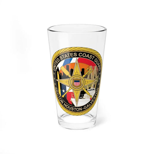 USCG Sector Houston Galveston Wardroom (U.S. Coast Guard) Pint Glass 16oz 16oz - Go Mug Yourself