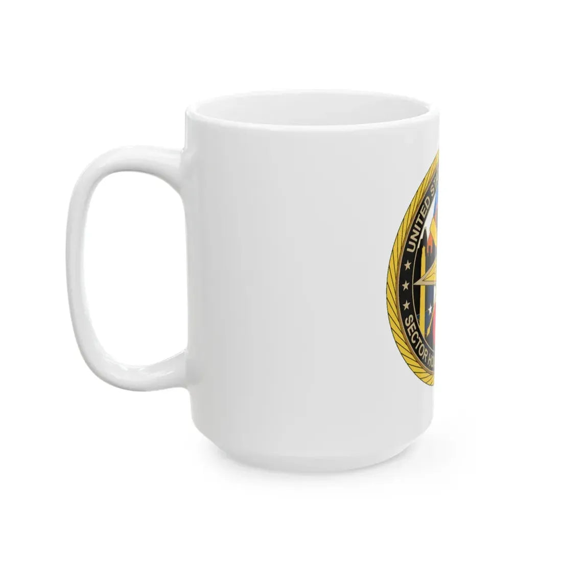 USCG Sector Houston Galveston Wardroom (U.S. Coast Guard) White Coffee Mug - Go Mug Yourself