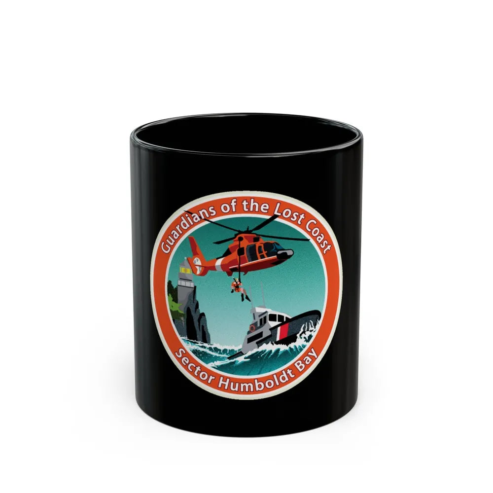 USCG Sector Humboldt Bay (U.S. Coast Guard) Black Coffee Mug-11oz-Go Mug Yourself