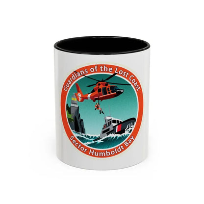 USCG Sector Humboldt Bay (U.S. Coast Guard) Accent Coffee Mug 11oz Black - Go Mug Yourself