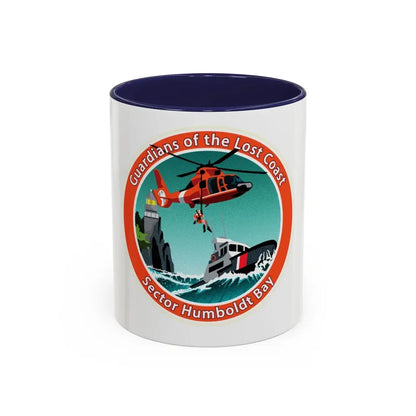 USCG Sector Humboldt Bay (U.S. Coast Guard) Accent Coffee Mug 11oz Navy - Go Mug Yourself