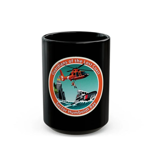 USCG Sector Humboldt Bay (U.S. Coast Guard) Black Coffee Mug 15oz - Go Mug Yourself