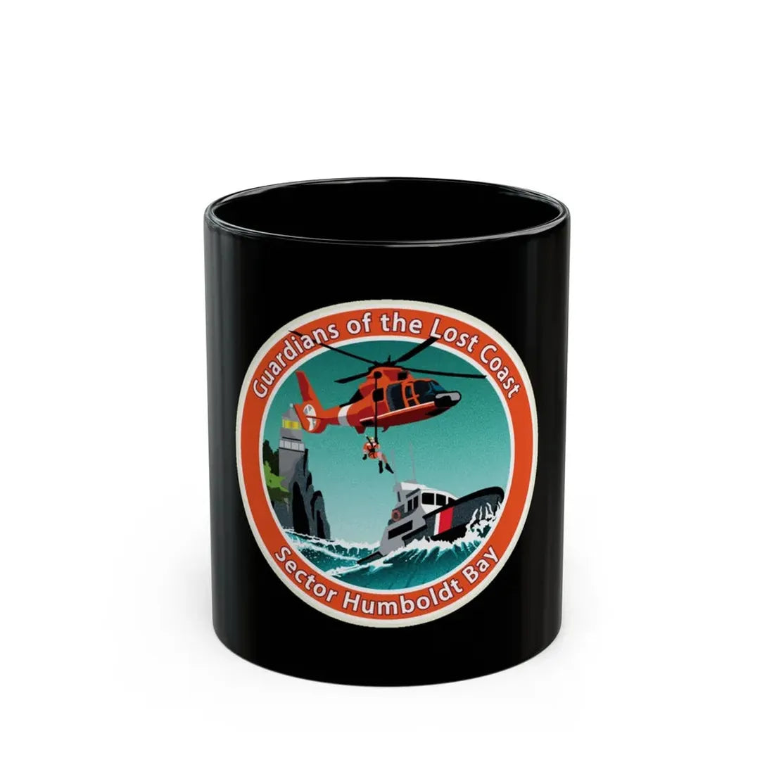 USCG Sector Humboldt Bay (U.S. Coast Guard) Black Coffee Mug - Go Mug Yourself