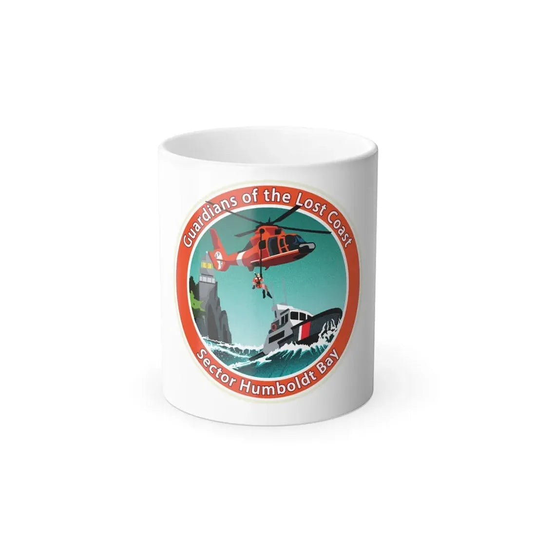 USCG Sector Humboldt Bay (U.S. Coast Guard) Color Changing Coffee Mug 11oz - Go Mug Yourself