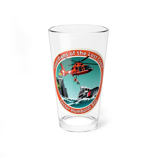 USCG Sector Humboldt Bay (U.S. Coast Guard) Pint Glass 16oz 16oz - Go Mug Yourself