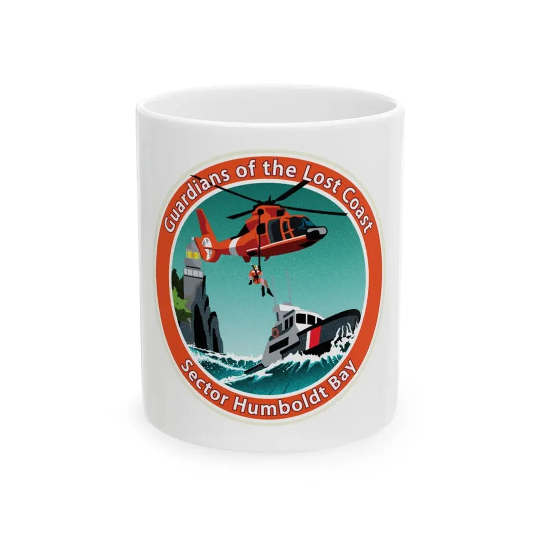 USCG Sector Humboldt Bay (U.S. Coast Guard) White Coffee Mug 11oz - Go Mug Yourself