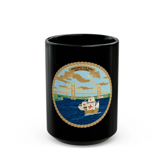 USCG Sector Jacksonville Bridge (U.S. Coast Guard) Black Coffee Mug-15oz-Go Mug Yourself