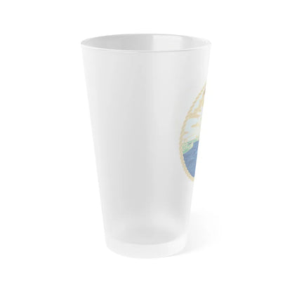 USCG Sector Jacksonville Bridge (U.S. Coast Guard) Frosted Pint Glass 16oz-Go Mug Yourself