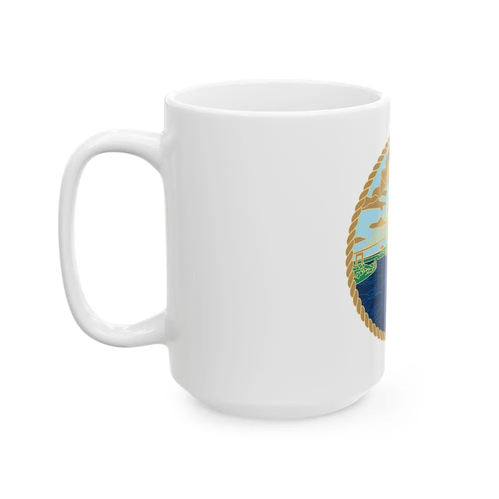 USCG Sector Jacksonville Bridge (U.S. Coast Guard) White Coffee Mug-Go Mug Yourself