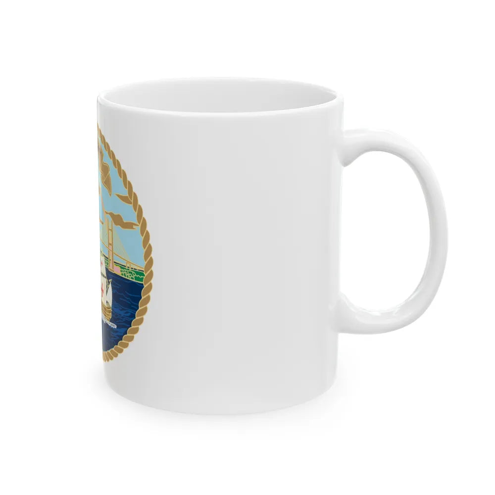 USCG Sector Jacksonville Bridge (U.S. Coast Guard) White Coffee Mug-Go Mug Yourself