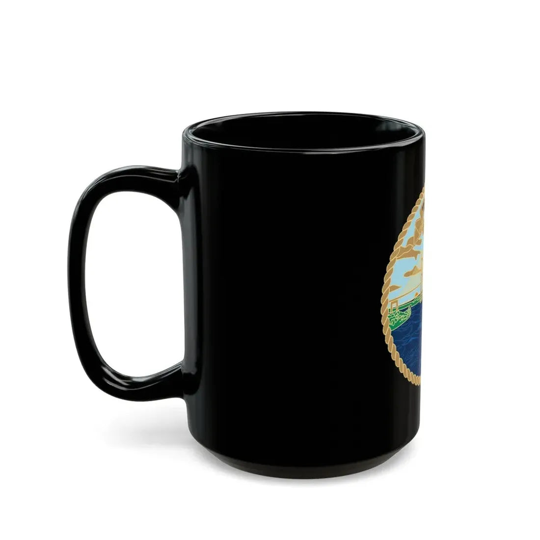USCG Sector Jacksonville Bridge (U.S. Coast Guard) Black Coffee Mug - Go Mug Yourself