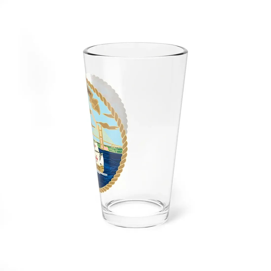 USCG Sector Jacksonville Bridge (U.S. Coast Guard) Pint Glass 16oz - Go Mug Yourself
