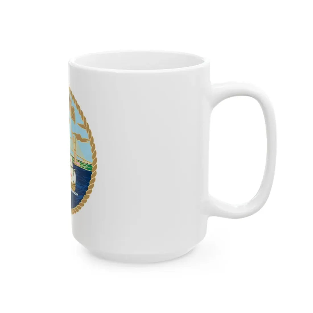 USCG Sector Jacksonville Bridge (U.S. Coast Guard) White Coffee Mug - Go Mug Yourself