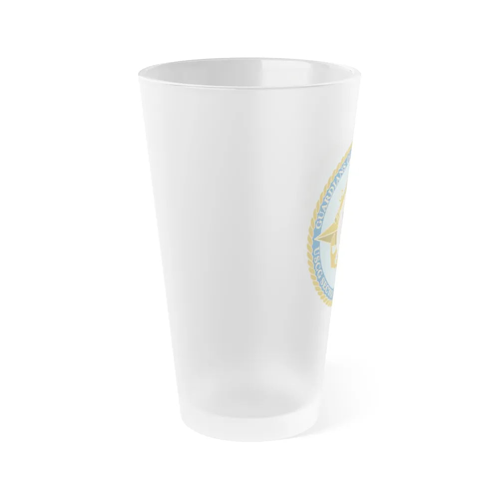 USCG Sector Jacksonville Guardians of the first coast (U.S. Coast Guard) Frosted Pint Glass 16oz-Go Mug Yourself