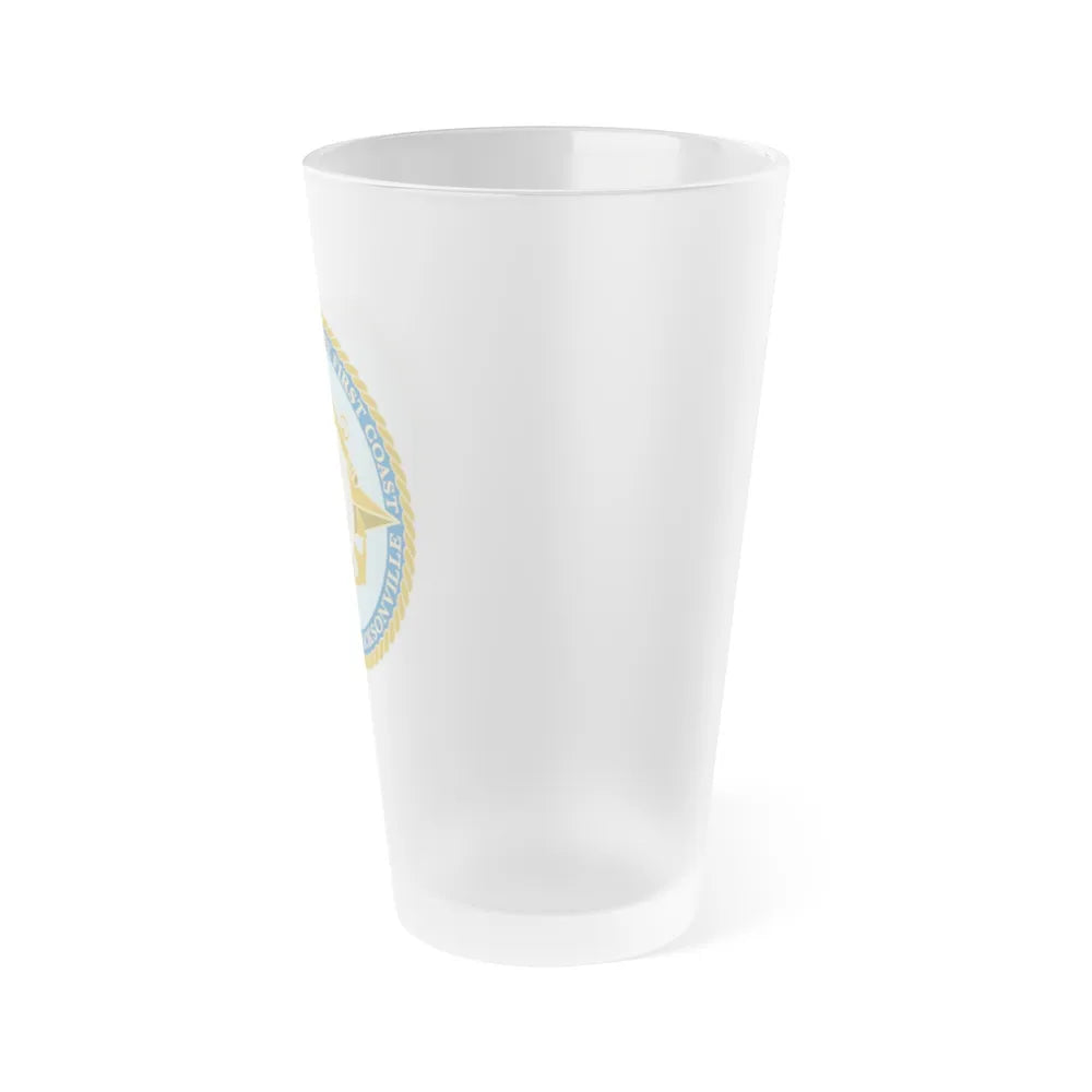 USCG Sector Jacksonville Guardians of the first coast (U.S. Coast Guard) Frosted Pint Glass 16oz-Go Mug Yourself