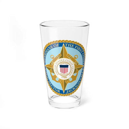 USCG Sector Jacksonville Guardians of the first coast (U.S. Coast Guard) Pint Glass 16oz-16oz-Go Mug Yourself