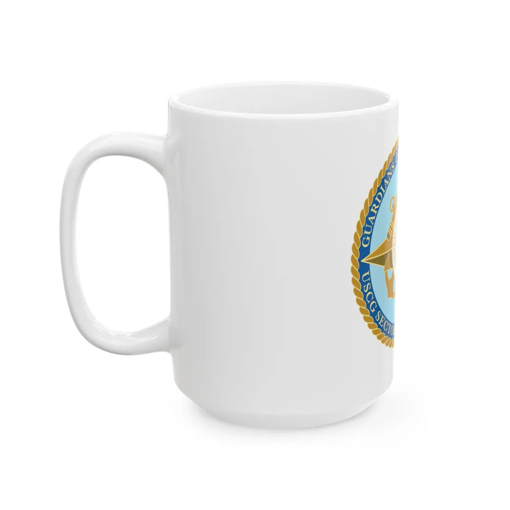 USCG Sector Jacksonville Guardians of the first coast (U.S. Coast Guard) White Coffee Mug-Go Mug Yourself