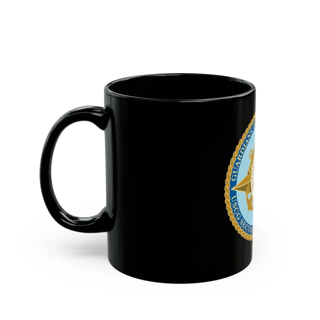 USCG Sector Jacksonville Guardians of the first coast (U.S. Coast Guard) Black Coffee Mug - Go Mug Yourself