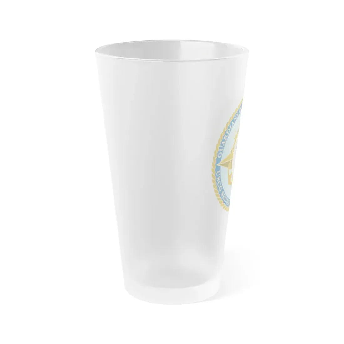 USCG Sector Jacksonville Guardians of the first coast (U.S. Coast Guard) Frosted Pint Glass 16oz - Go Mug Yourself
